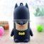 Silicone Superman Batman power bank 5200mAh