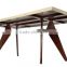 Dining room furniture ash wood Jean Prouve dining restaurant table