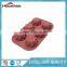 6-flower Fondant Cake Mold Soap Silicone Mould Tray For Candy Chocolate Pudding