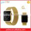 Magnetic gold milanese metal fabric watch band for Apple Watch