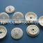 Injection molded plastic household component for kitchen door