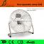 16 inch Big motor strong wind high velocity chromed metal floor fan