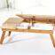 Adjustable and Multi-function Bamboo Laptop Table