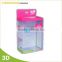 Soft Crease Auto Bottom Clear Plastic Packaging Plastic Box
