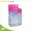 Soft Crease Auto Bottom Clear Plastic Packaging Plastic Box