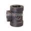 Tee malleable iron pipe fitting