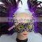 New Products 2016 Big Beautiful Design Party Cock Feather Mask For Halloween Supplies