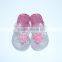 newest fashion flat lovely flower PVC slippers for girls 2015