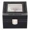 blank watch box with clear window