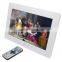 Video Playback Function wall mount LCD monitor 10inch large size digital photo frame