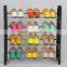 Foldable easy moving fashion models shoe rack wood