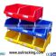 Plastic spare parts bins for warehouse storage