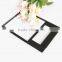 plastic frame square hand held single side glass mirror