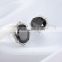 ED-45 Crystal Micro Paving Brass Material Rhodium Plated Fashion Zircon Fancy Stud Earring