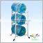 3 levels sturdy black flooring detachable metal water bottle rack