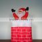 DJ-XT-35 movable santa claus inflatable in the chimney festival decoration lights