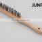 beech wood handle brush black wire brush