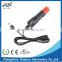 Red head Car cigarette lighter plug to DC5.5*2.1 with electrical cable