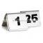 Double Sign Table Number Holders Stainless Steel Display Stand                        
                                                Quality Choice