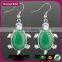 China Wholesale Market Tortoise Tiger Eye Stone Hook Earring