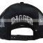 5 panel flat brim wool embroidered mesh trucker snapback hats