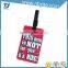 wholease custom bulk plastic soft pvc rubber id card holder loop strap shape travel hotel hang luggage tag