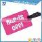 2016 hot plastic wholesale luggage tags OEM factory machine printed pvc card