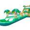 Lanqu inflatable combo slide,inflatable jumping slide with pool