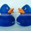 factory making rubber squeak blue duck