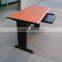 Steel Reading Table with keyboard and wooden top for study room