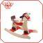 Promotional kids ride on wooden rocking horse toy animal for kids