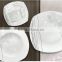 Ceramic square dinner set imported from China, chinese tableware with full decal