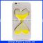 Factory supplier glow at night heart quicksand TPU case for iphone 6