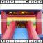 hot sale custom inflatable air trampline bed with slide for kids play, inflatable tiny house for sale