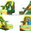 tropical wet dry big inflatable slide with cheap prices