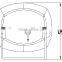 White/black small good quality piezo siren