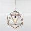 polygon cage shape rattan pendant lamp