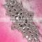 Bridal beaded rhinestone appliques to sew for wedding dresses and iron on rhinestones appliques wholesale