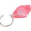New Design Pink light 12000-14000mcd Promotional Logo Customized Keychain Light LED