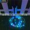 China christmas light RGBY solar led round tube clear pvc material UL decoration light