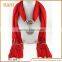 Best prices latest top quality pure plain orange scarf fine workmanship