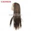 Synthetic wig for africa american women Material Lace Front black Kinky Curly wig Style Box braid Wig with Heat Resistant Fiber