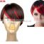 two tone mixed color wig Red/Black color brazilian virgin hair full lace wig perming and dyeing free