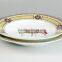 ceramic hand painting custom printed stoneware plate, new design ceramic plate