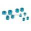 5 Pairs Turquoise Hollow Saddle Plug Flesh Tunnel Earlet - Available in Low & Giant Gauges