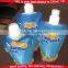 Plastic food bag with vivid printing foil liquid pouch juice bag with spout pouch