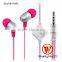 Wallytech Flat cable in-ear Earphone For mobile phone
