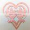 B83 Laser Cut Heart Paper Place Card Wedding Wine Glass Party                        
                                                Quality Choice