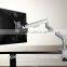 Adjustable silver desktop mount Monitor Arm riser