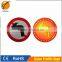 800mm red and white round traffic warning sign